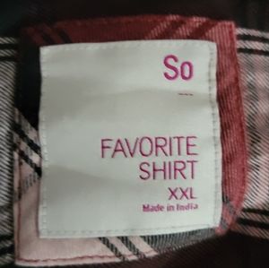 SO Flannel long sleeve shirt